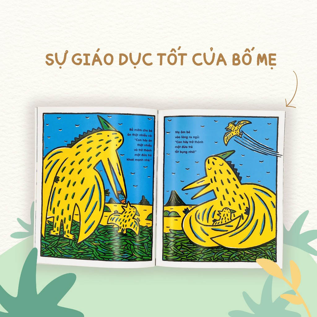 tranh truyện ehon nhật bản - tớ là khủng long bạo chúa