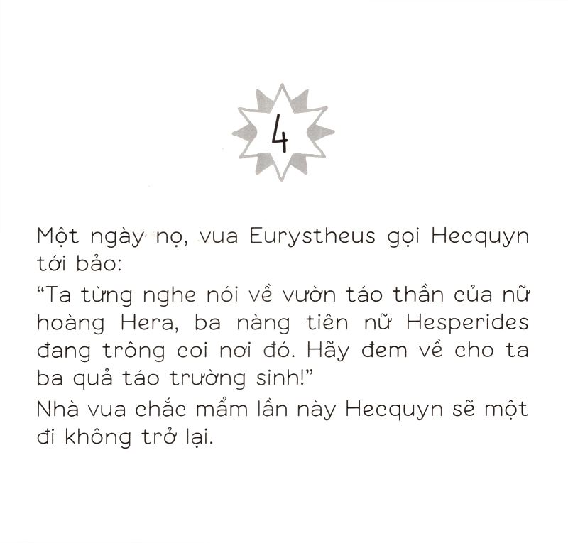 tranh truyện ghép - hecquyn và ba quả táo vàng