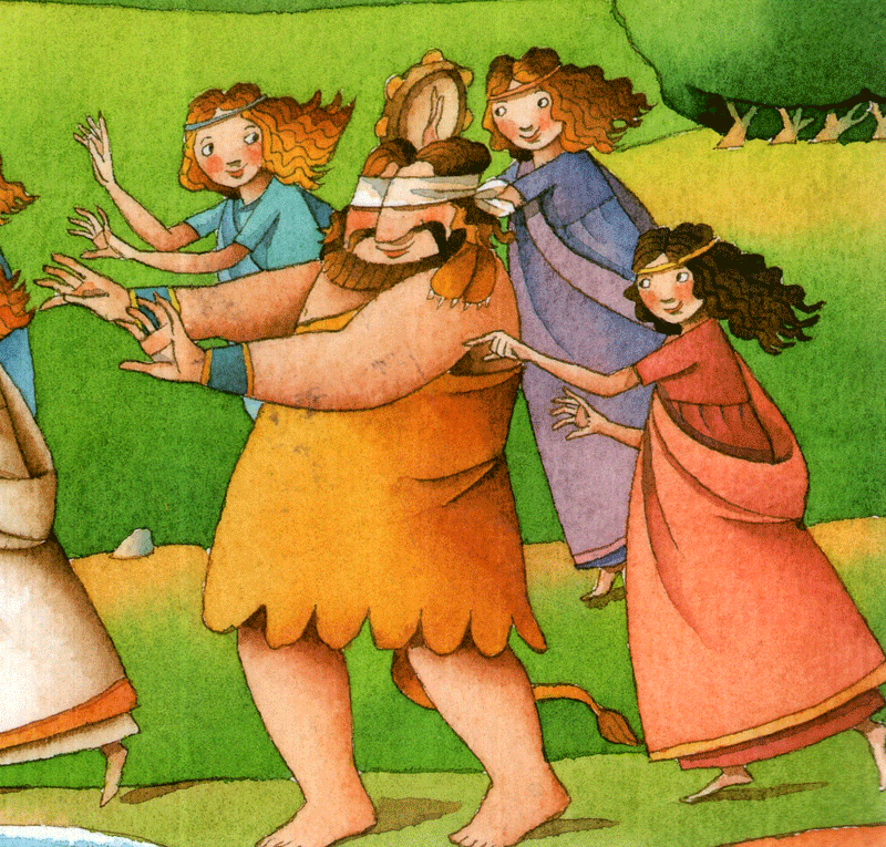 tranh truyện ghép - hecquyn và ba quả táo vàng