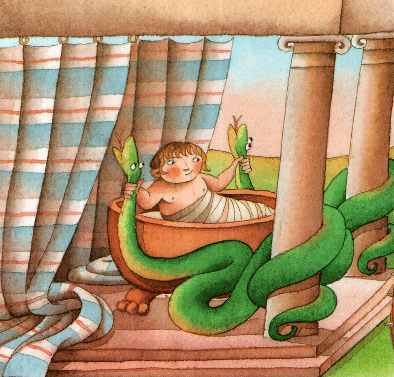 tranh truyện ghép - hecquyn và ba quả táo vàng