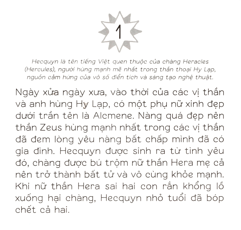 tranh truyện ghép - hecquyn và ba quả táo vàng