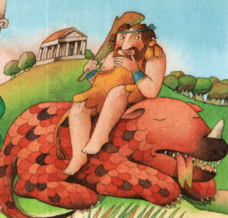 tranh truyện ghép - hecquyn và ba quả táo vàng