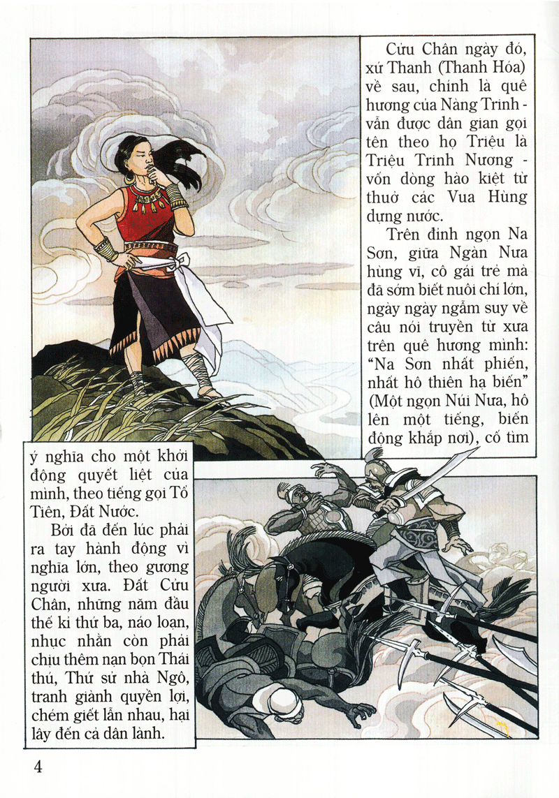 tranh truyện lịch sử việt nam - bà triệu (tái bản 2023)