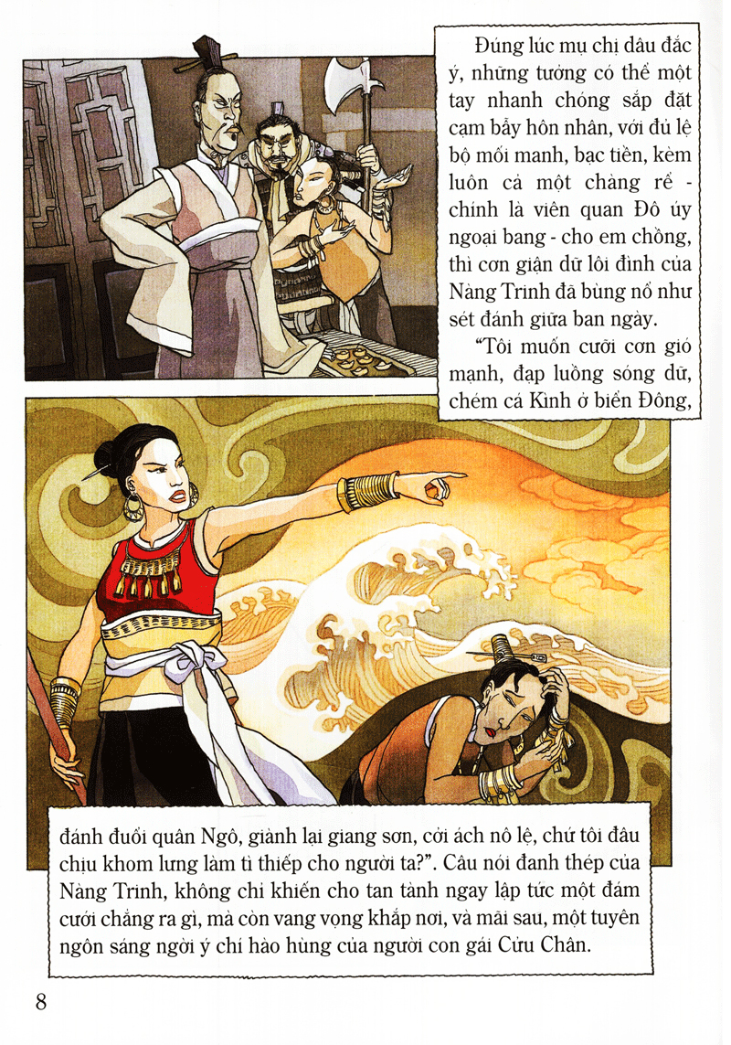 tranh truyện lịch sử việt nam - bà triệu (tái bản 2023)