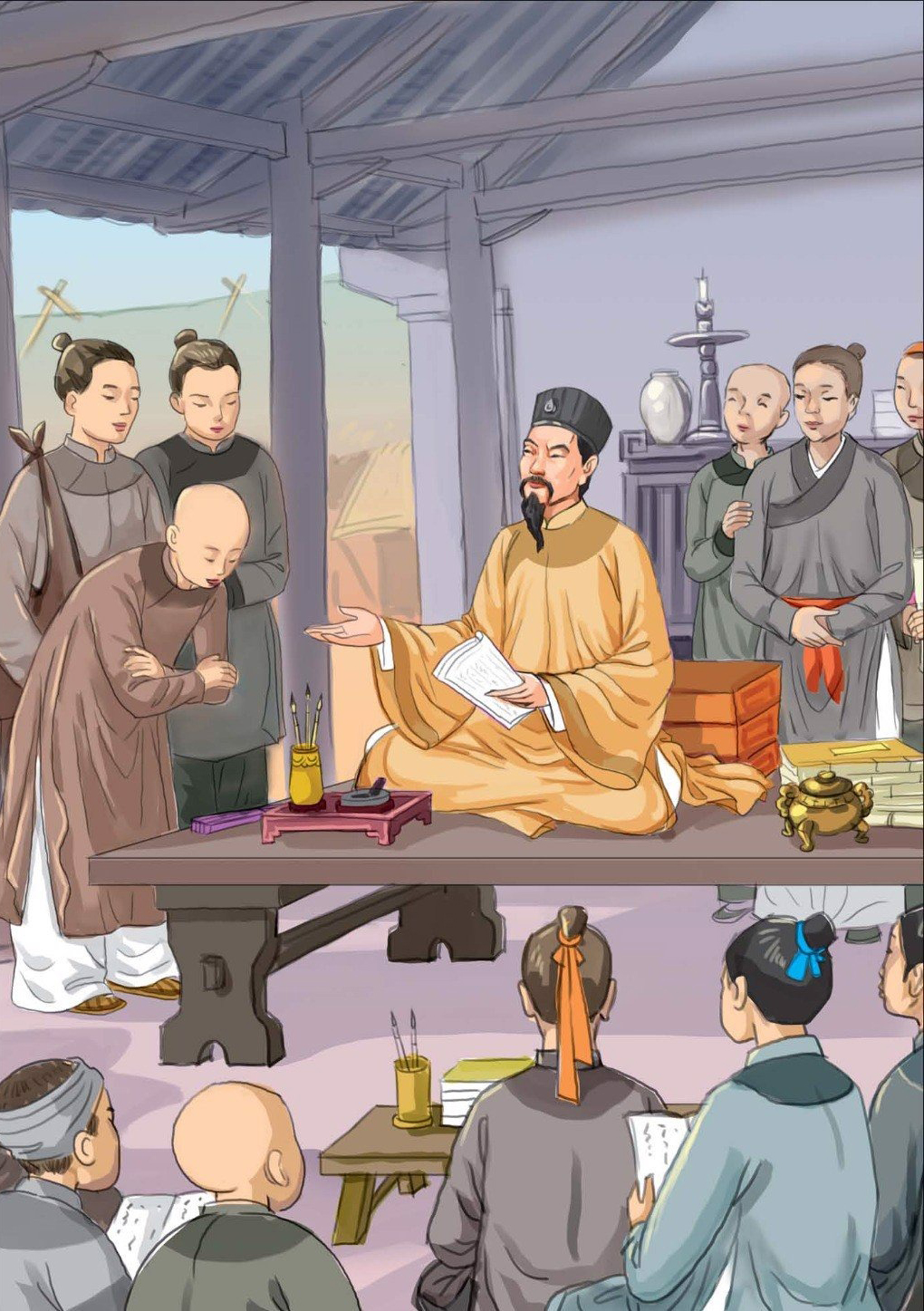 tranh truyện lịch sử việt nam - chu văn an