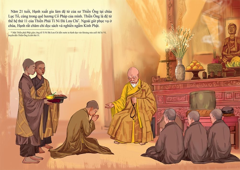 tranh truyện lịch sử việt nam - thiền sư vạn hạnh
