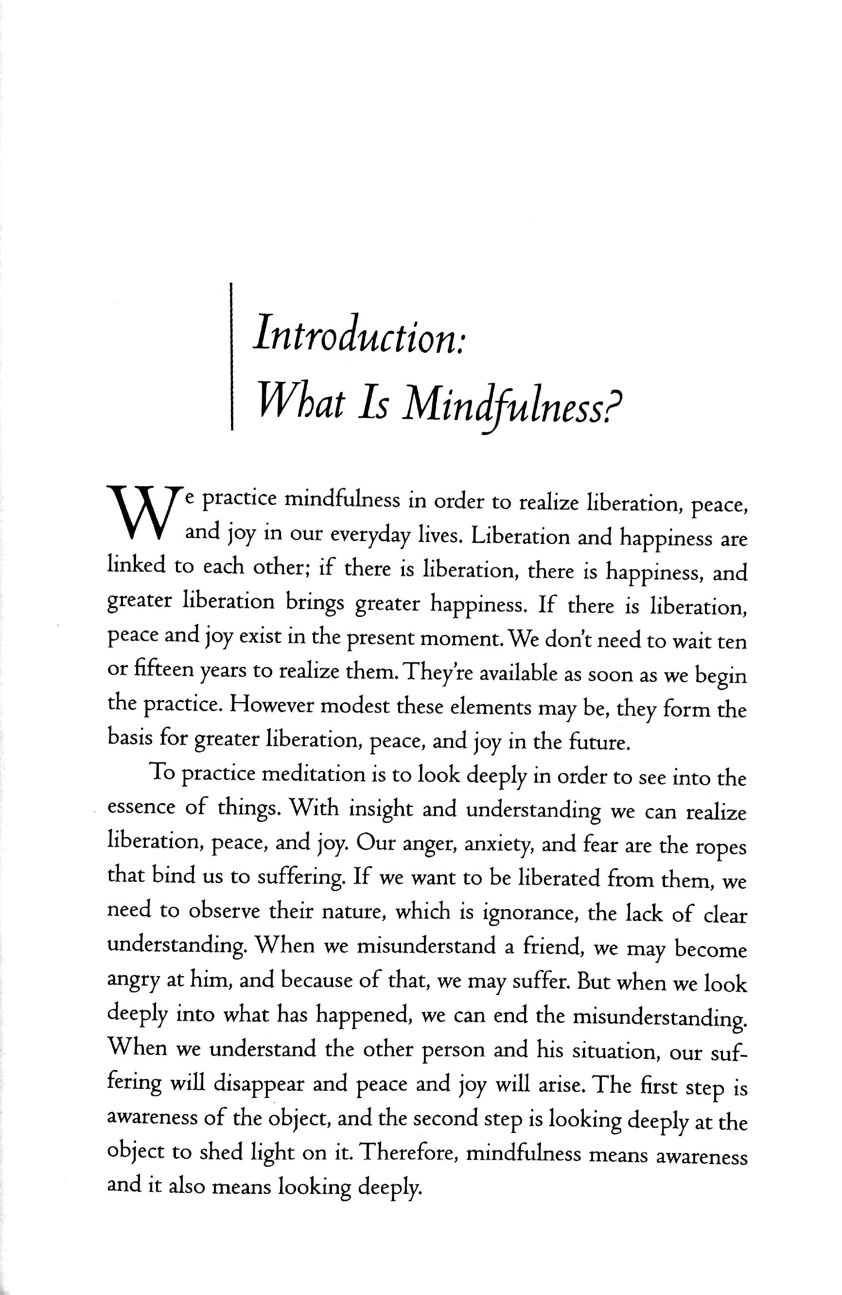 transformation and healing : sutra on the four establishments of mindfulness