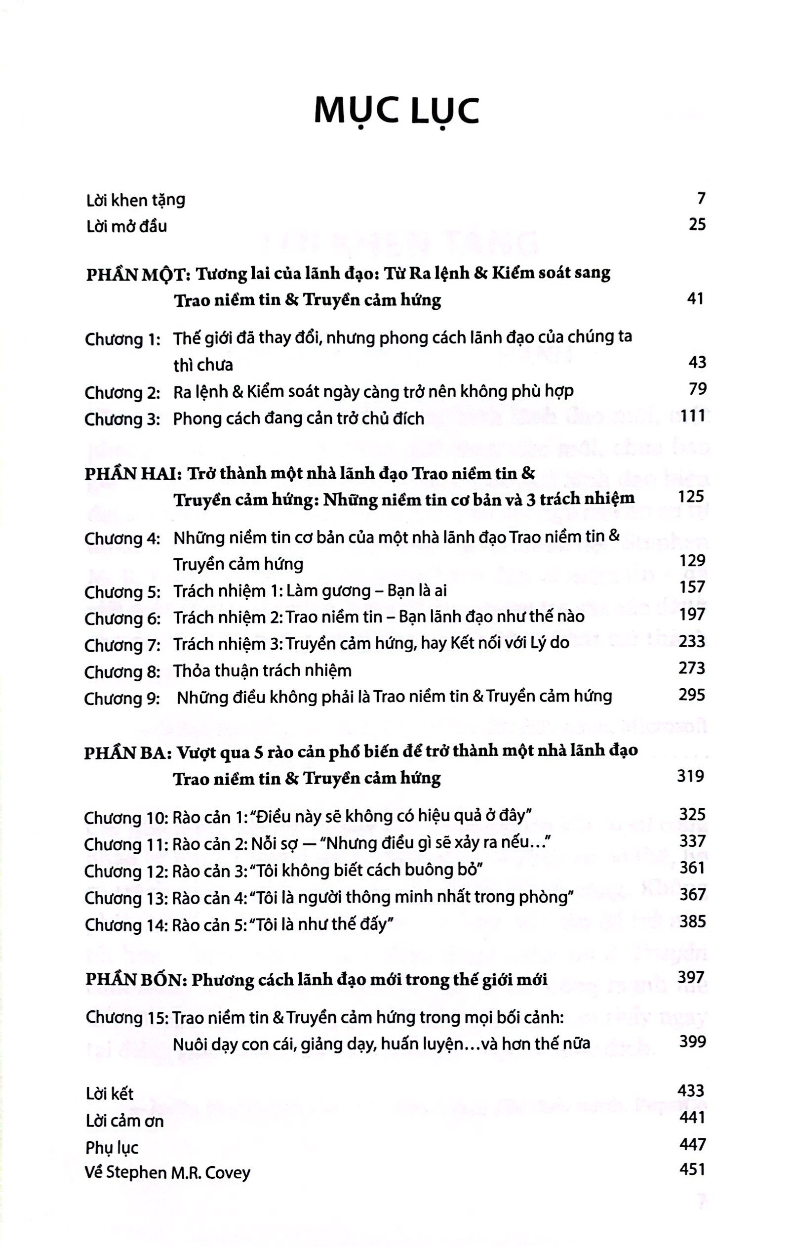trao niềm tin và truyền cảm hứng - trust and inspire