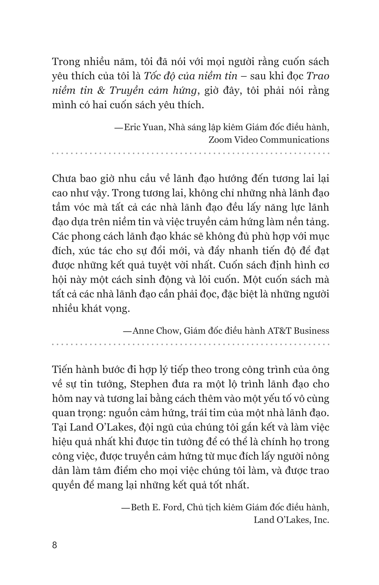 trao niềm tin và truyền cảm hứng - trust and inspire