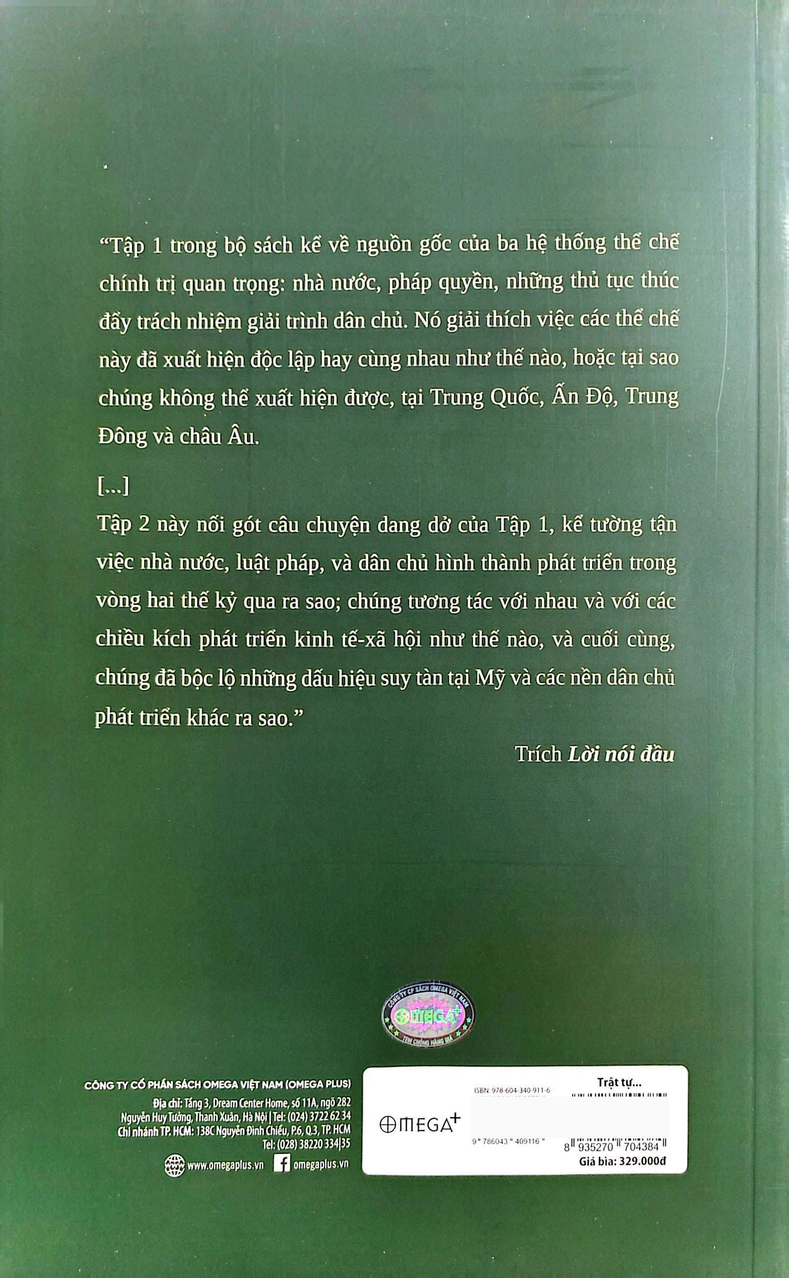 trật tự chính trị và suy tàn chính trị - từ cách mạng công nghiệp tới toàn cầu hóa