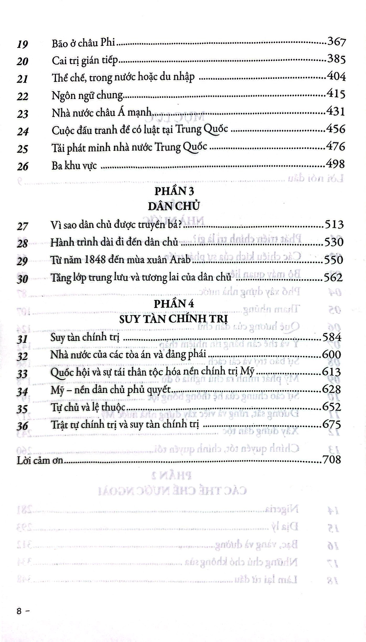 trật tự chính trị và suy tàn chính trị - từ cách mạng công nghiệp tới toàn cầu hóa