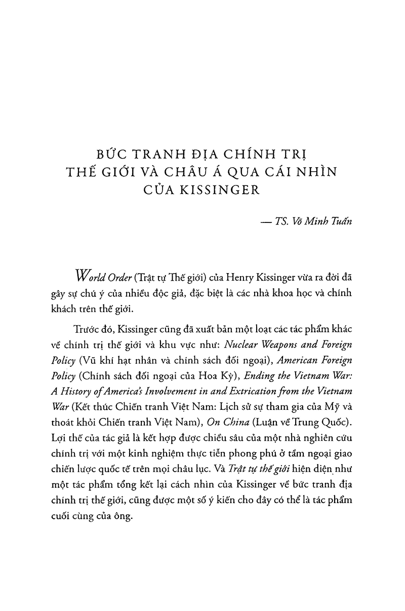 Trật Tự Thế Giới (Tái Bản 2018)