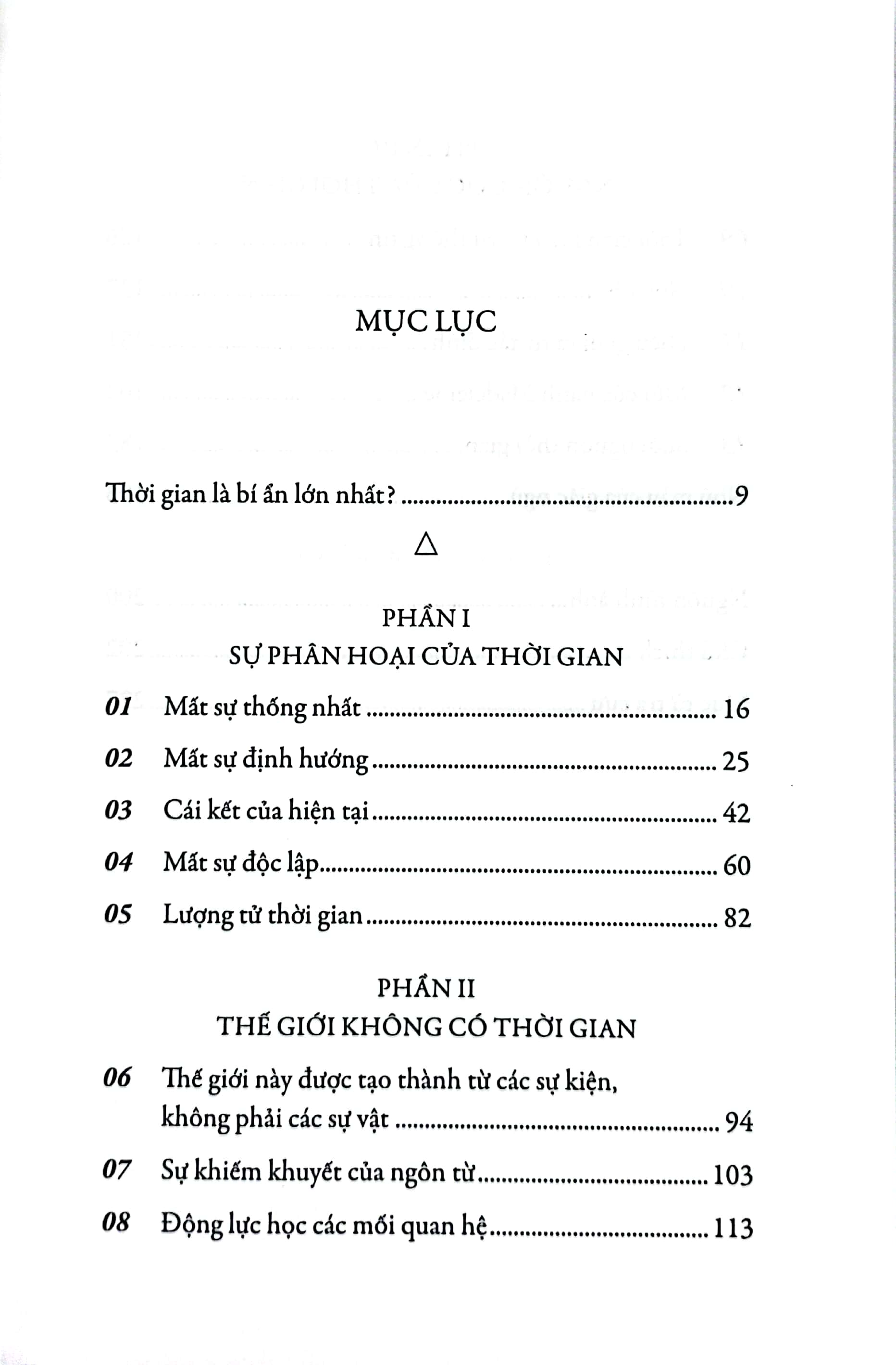 trật tự thời gian - từ nguồn gốc vũ trụ, số phận các hố đen đến bản chất của ý thức