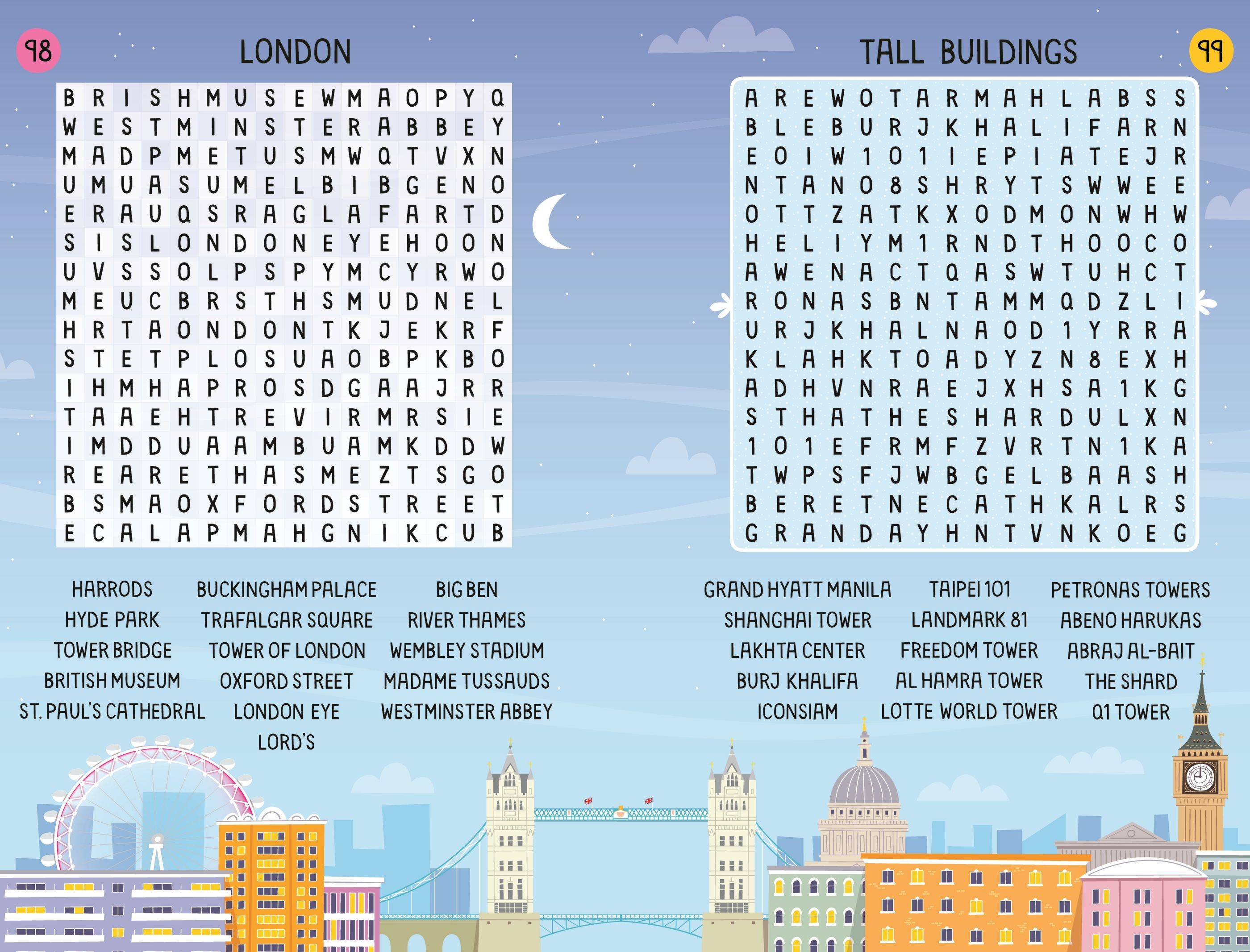 travel wordsearches