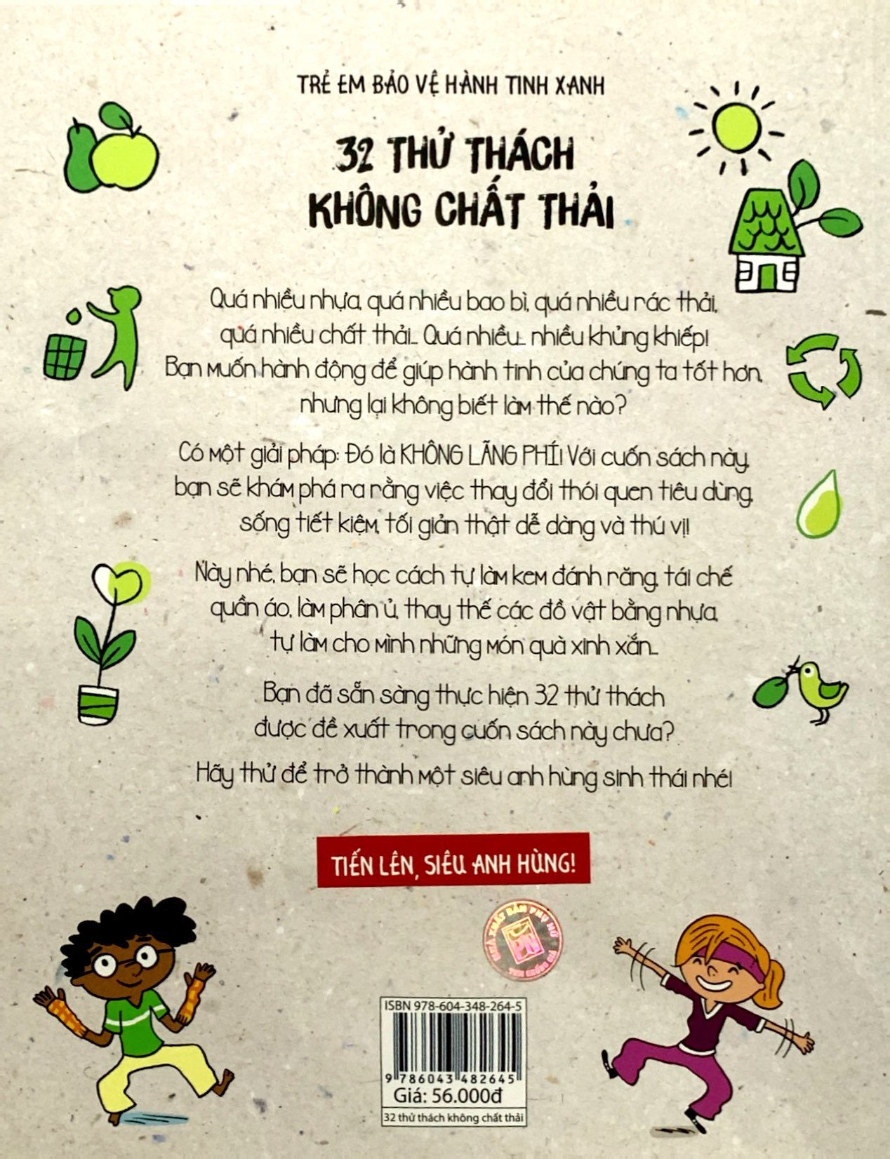 trẻ em bảo vệ hành tinh xanh: 32 thử thách không chất thải