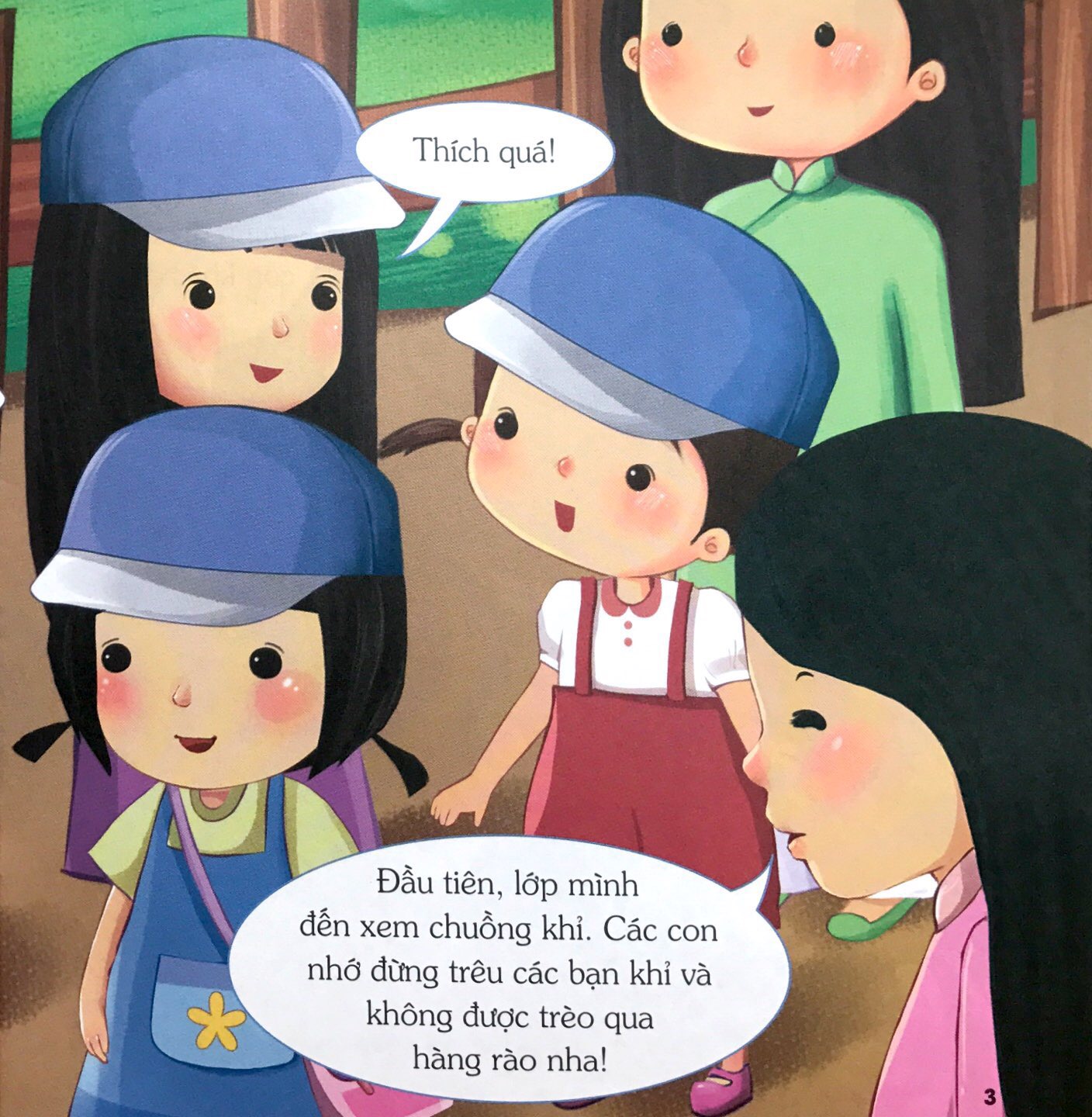 trẻ rèn kỹ năng sống - đi chơi với lớp