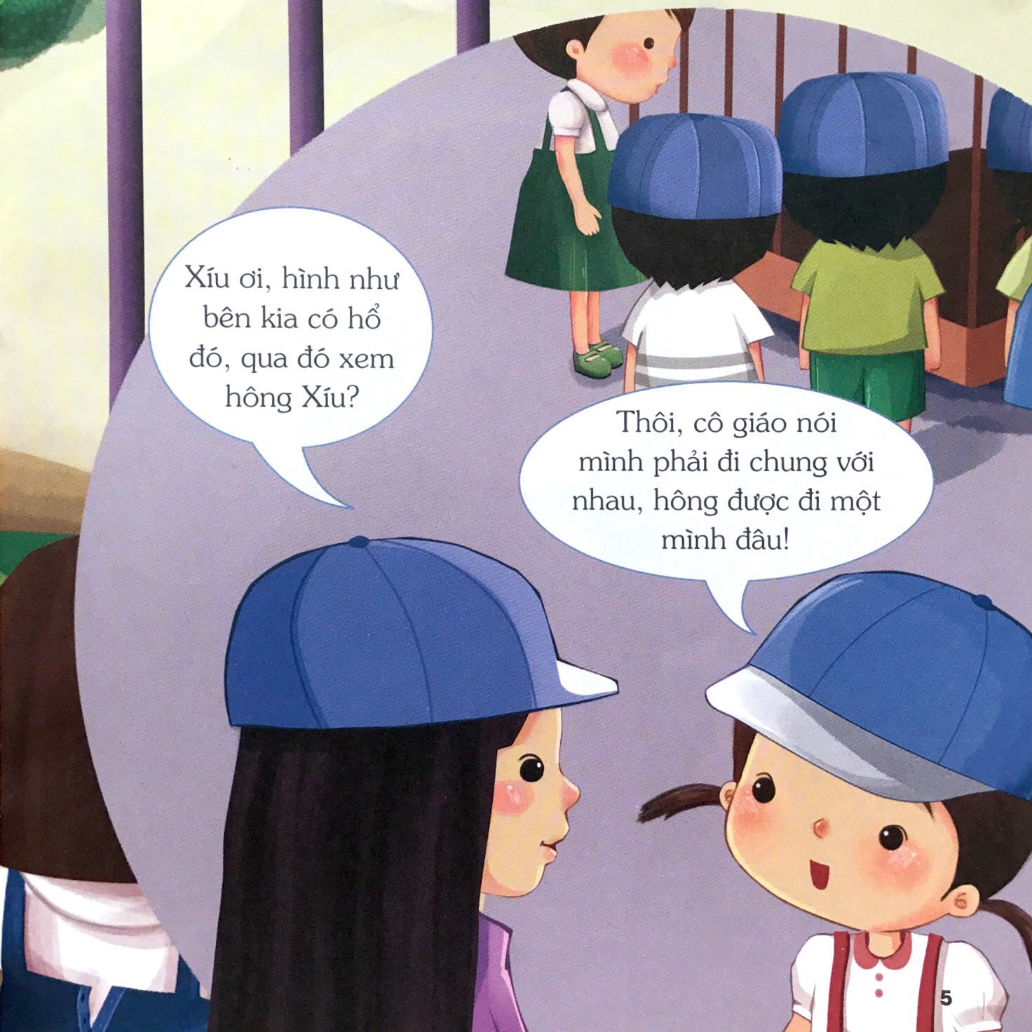 trẻ rèn kỹ năng sống - đi chơi với lớp