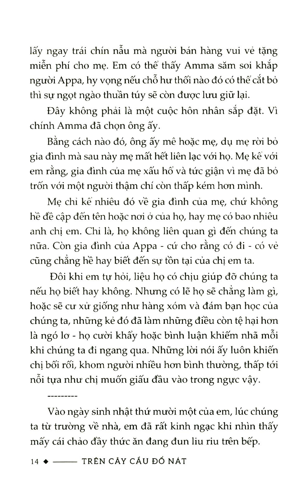 trên cây cầu đổ nát