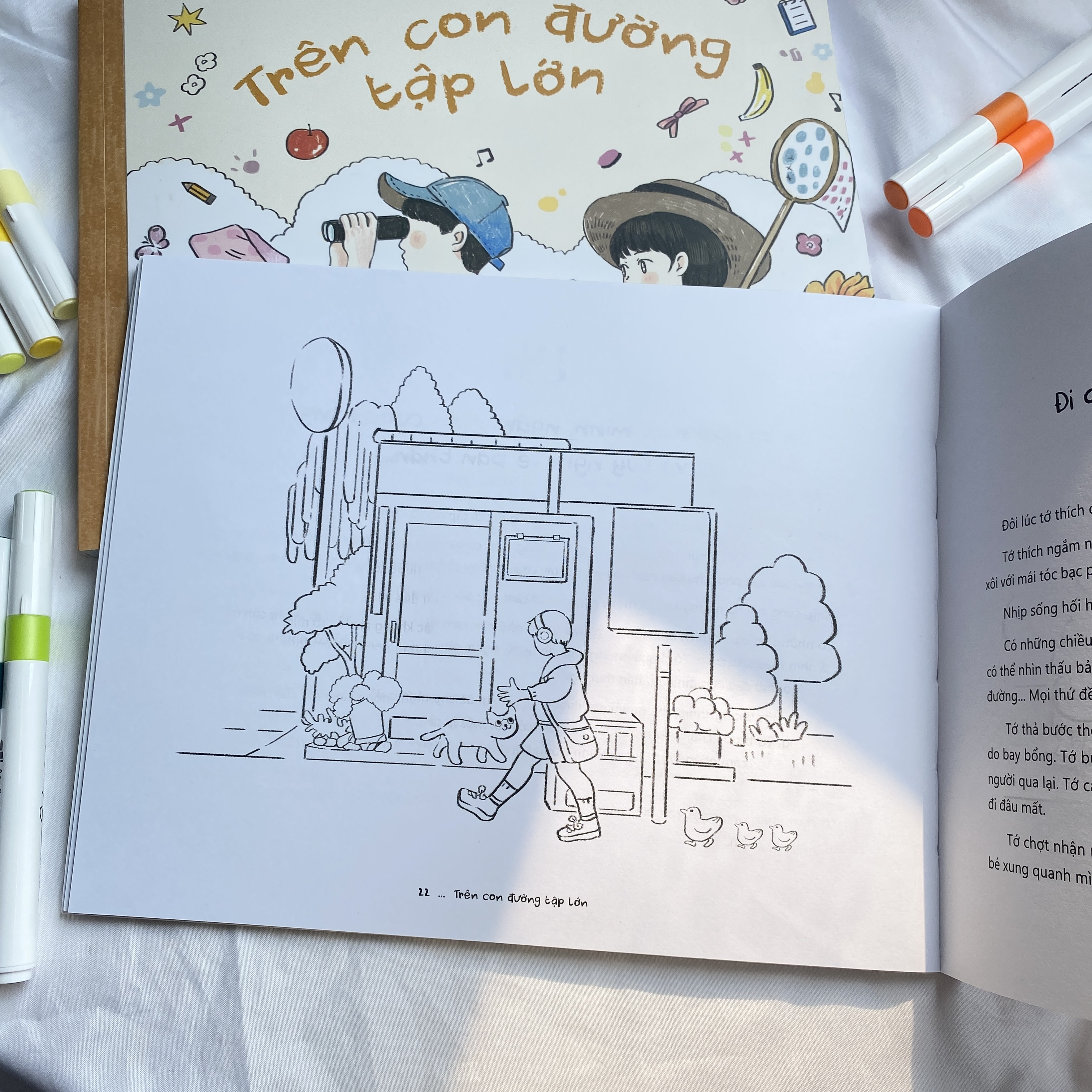 trên con đường tập lớn