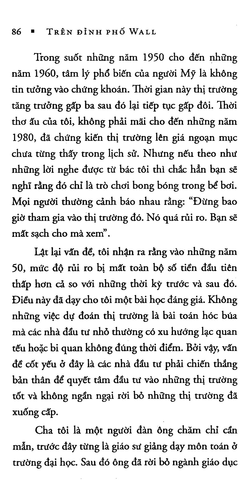 trên đỉnh phố wall (tái bản 2021)