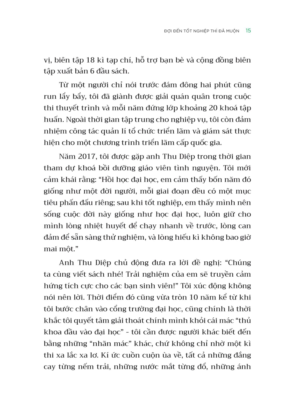trên đường trưởng thành - đợi đến tốt nghiệp thì đã muộn - cẩm nang phát triển toàn diện của sinh viên đại học