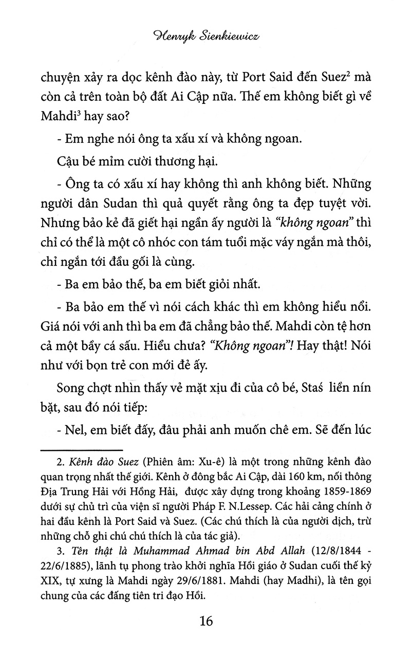trên sa mạc và trong rừng thẳm