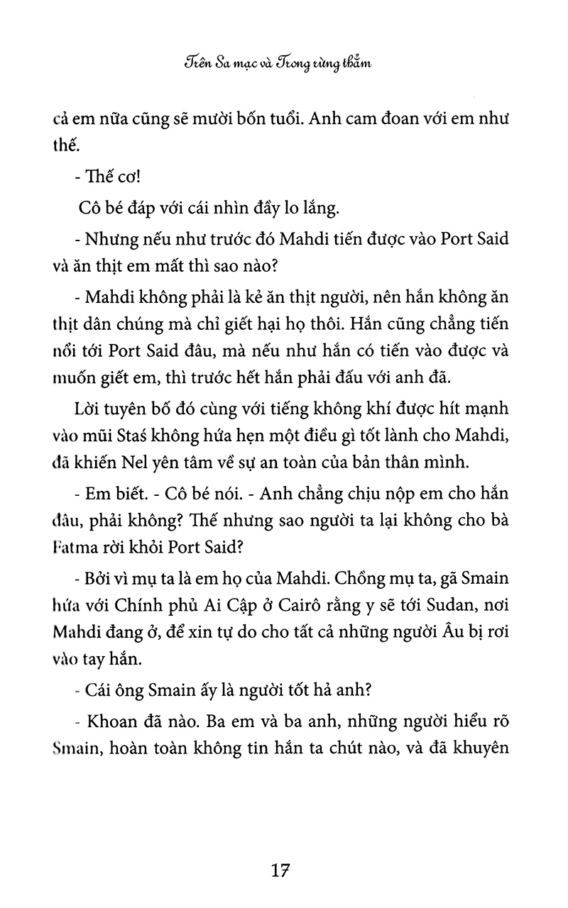 trên sa mạc và trong rừng thẳm