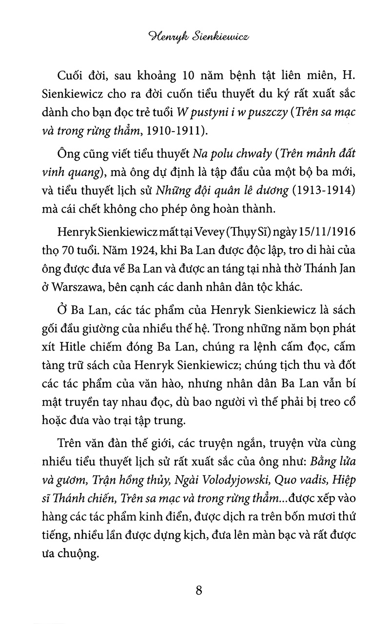 trên sa mạc và trong rừng thẳm
