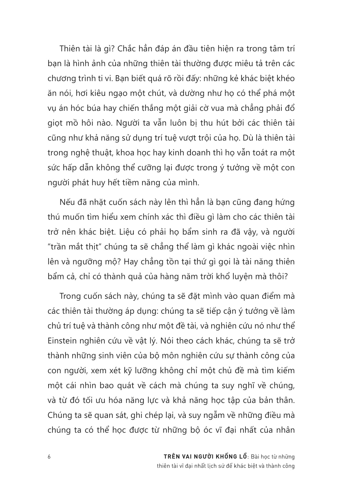 trên vai người khổng lồ - bài học từ những thiên tài vĩ đại nhất lịch sử để khác biệt và thành công