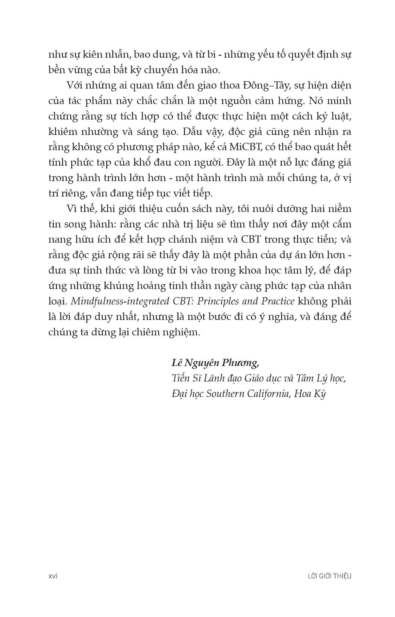 Tri Lieu Nhan Thuc Hanh Vi Tich Hop Chanh Niem - Nguyen Tac Va Thuc Hanh