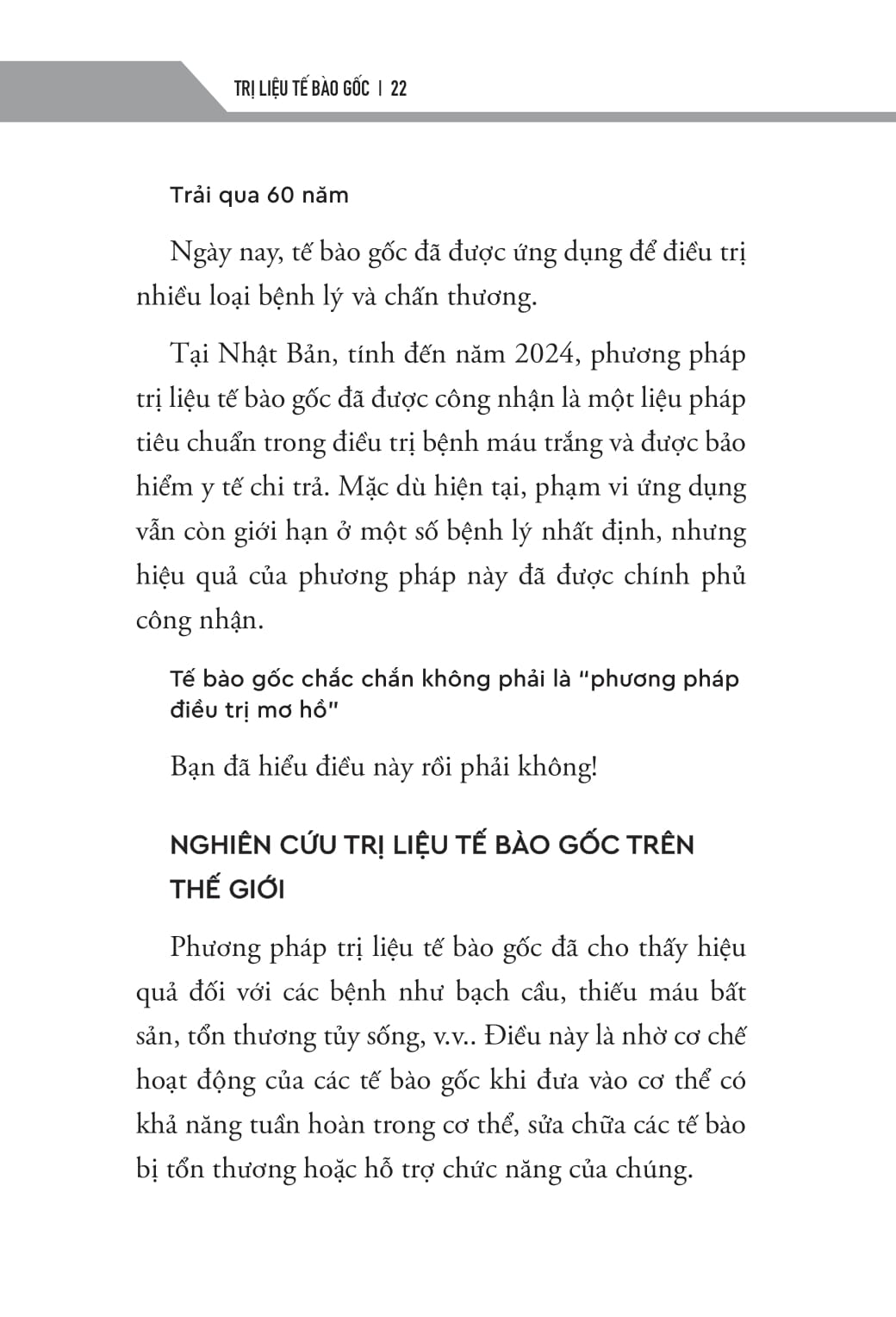 Tri Lieu Te Bao Goc - Cai Thien Tu Ky Va Roi Loan Phat Trien