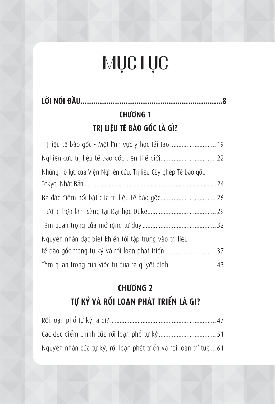 Tri Lieu Te Bao Goc - Cai Thien Tu Ky Va Roi Loan Phat Trien