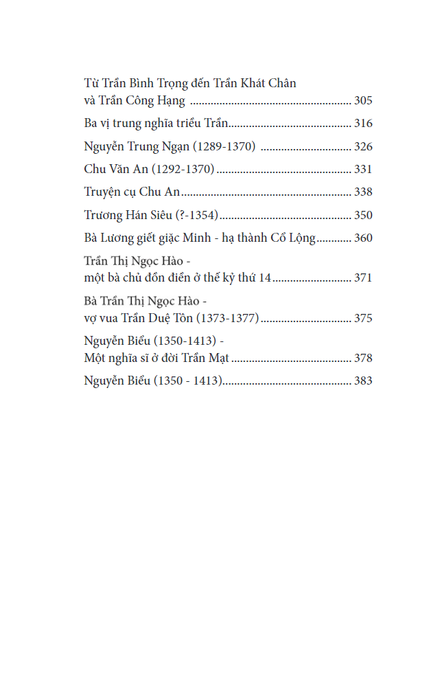 tri tân nhân vật chí tạp chú - quyển 1 - từ thời bắc thuộc đến nhà trần