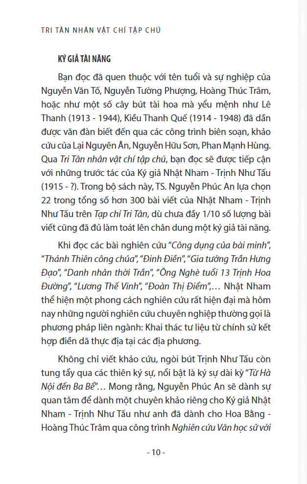 tri tân nhân vật chí tạp chú - quyển 1 - từ thời bắc thuộc đến nhà trần