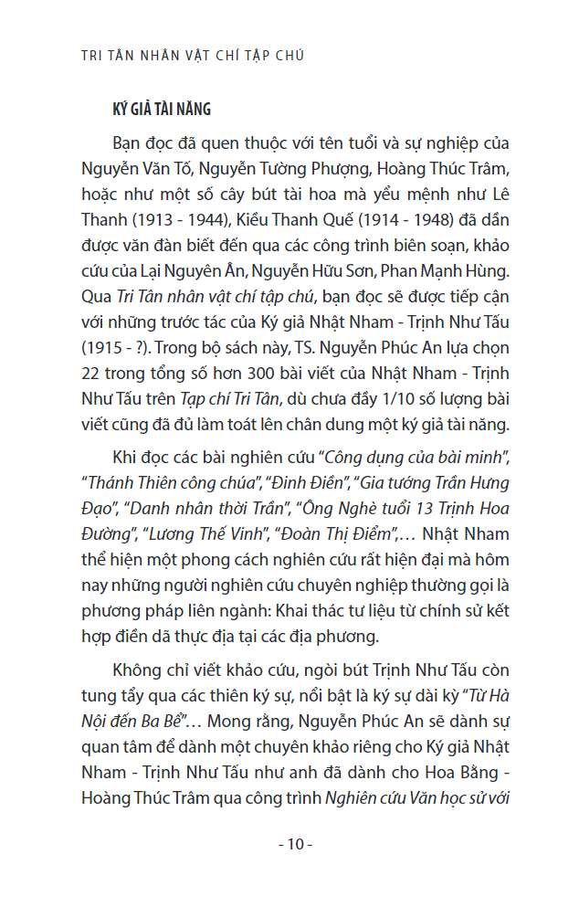 tri tân nhân vật chí tạp chú - quyển 1 - từ thời bắc thuộc đến nhà trần