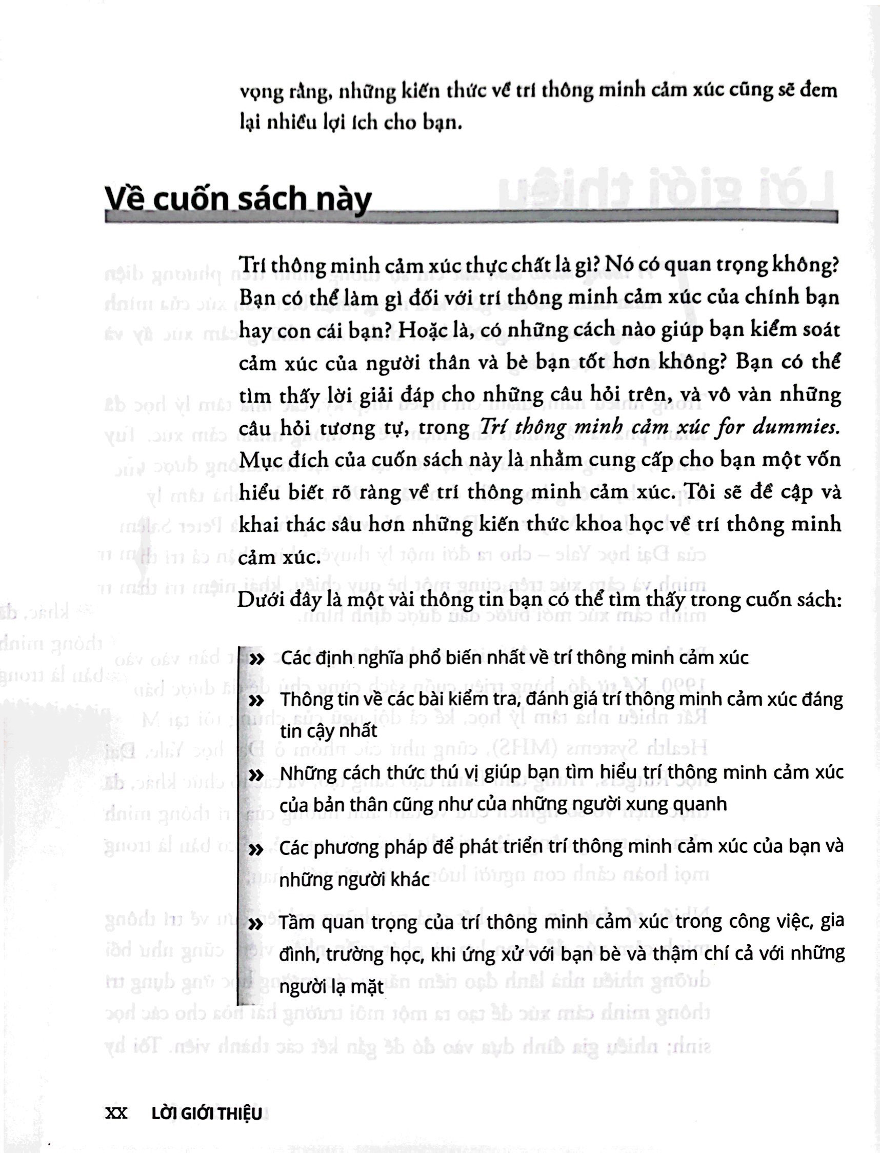 trí thông minh cảm xúc for dummies