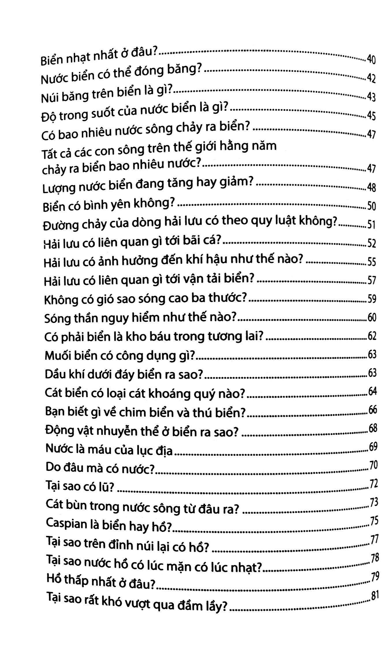 tri thức bách khoa - biển và môi trường tự nhiên