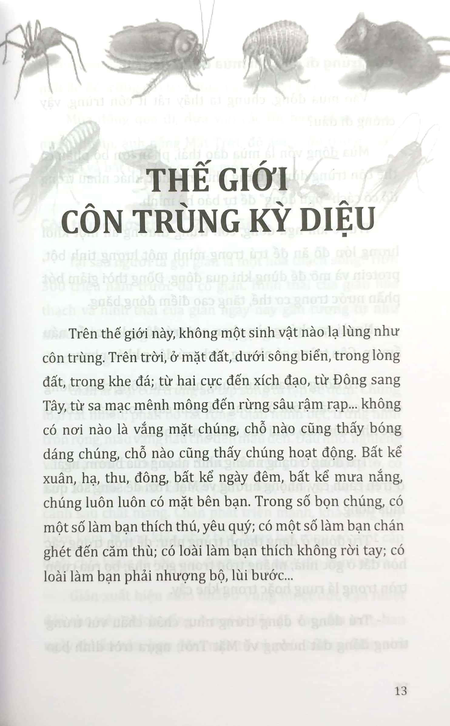 tri thức bách khoa - côn trùng, động vật, con người, thực vật