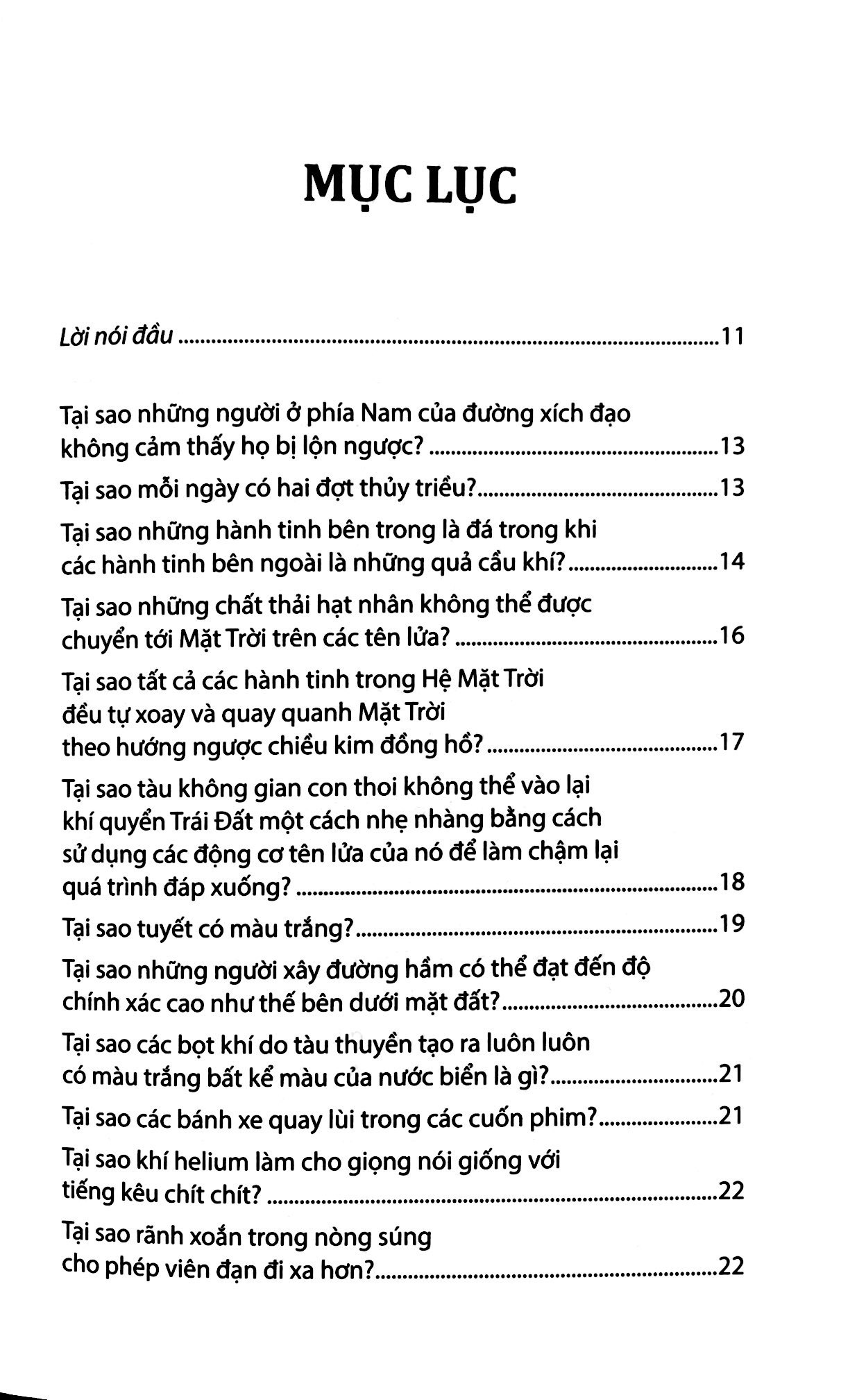 tri thức bách khoa - những câu hỏi tại sao