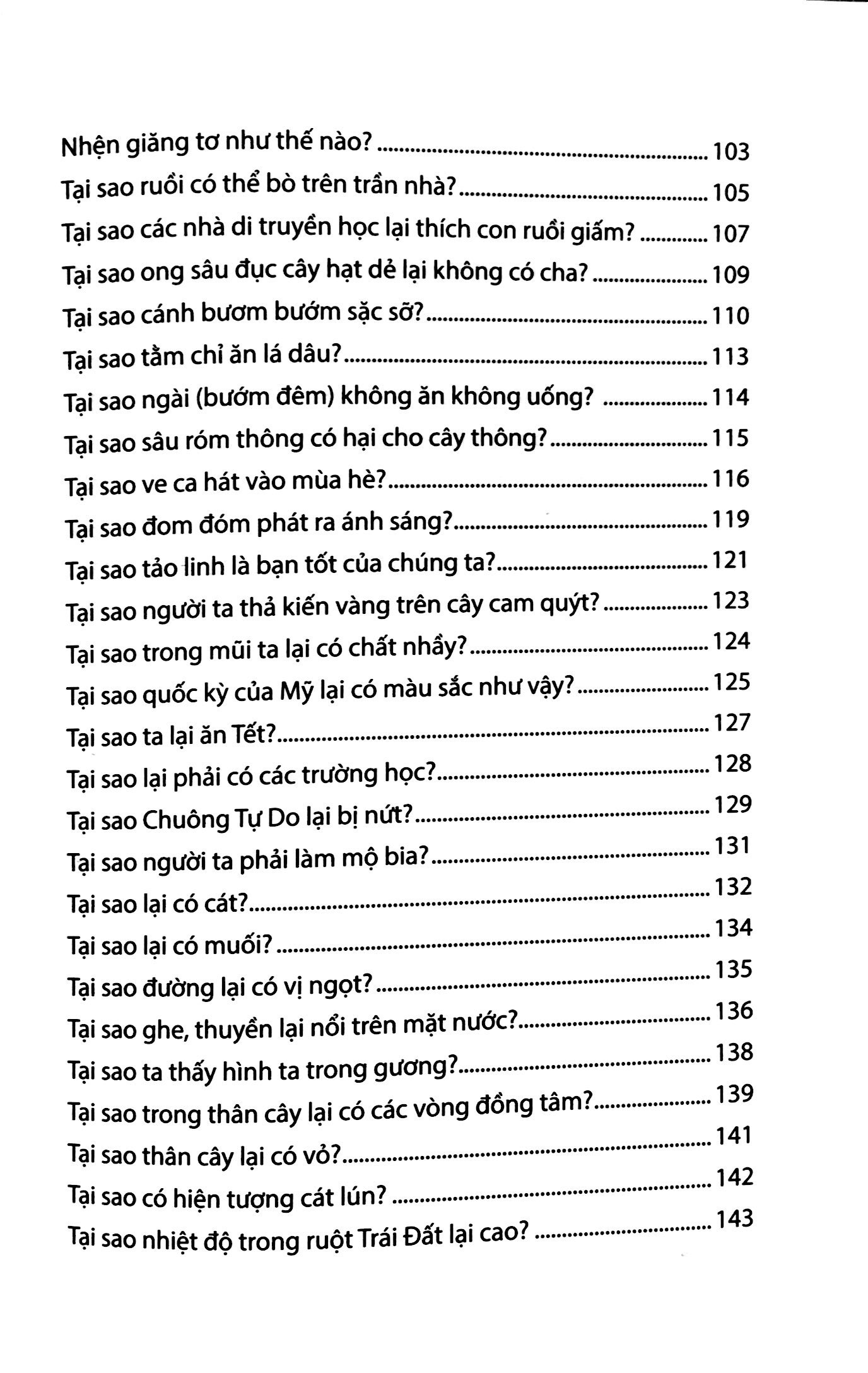tri thức bách khoa - những câu hỏi tại sao