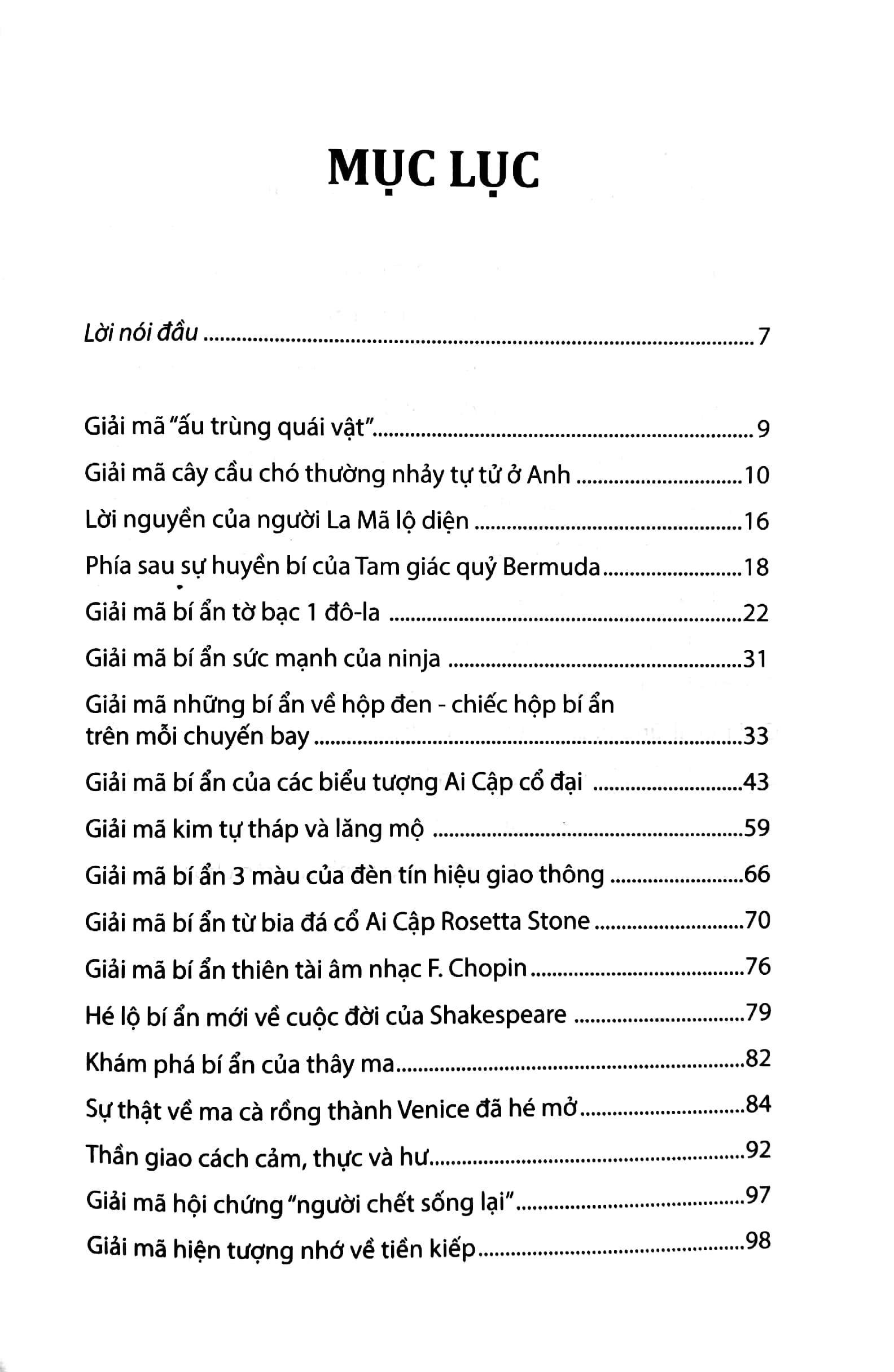 tri thức bách khoa - sự thật về những điều bí ẩn
