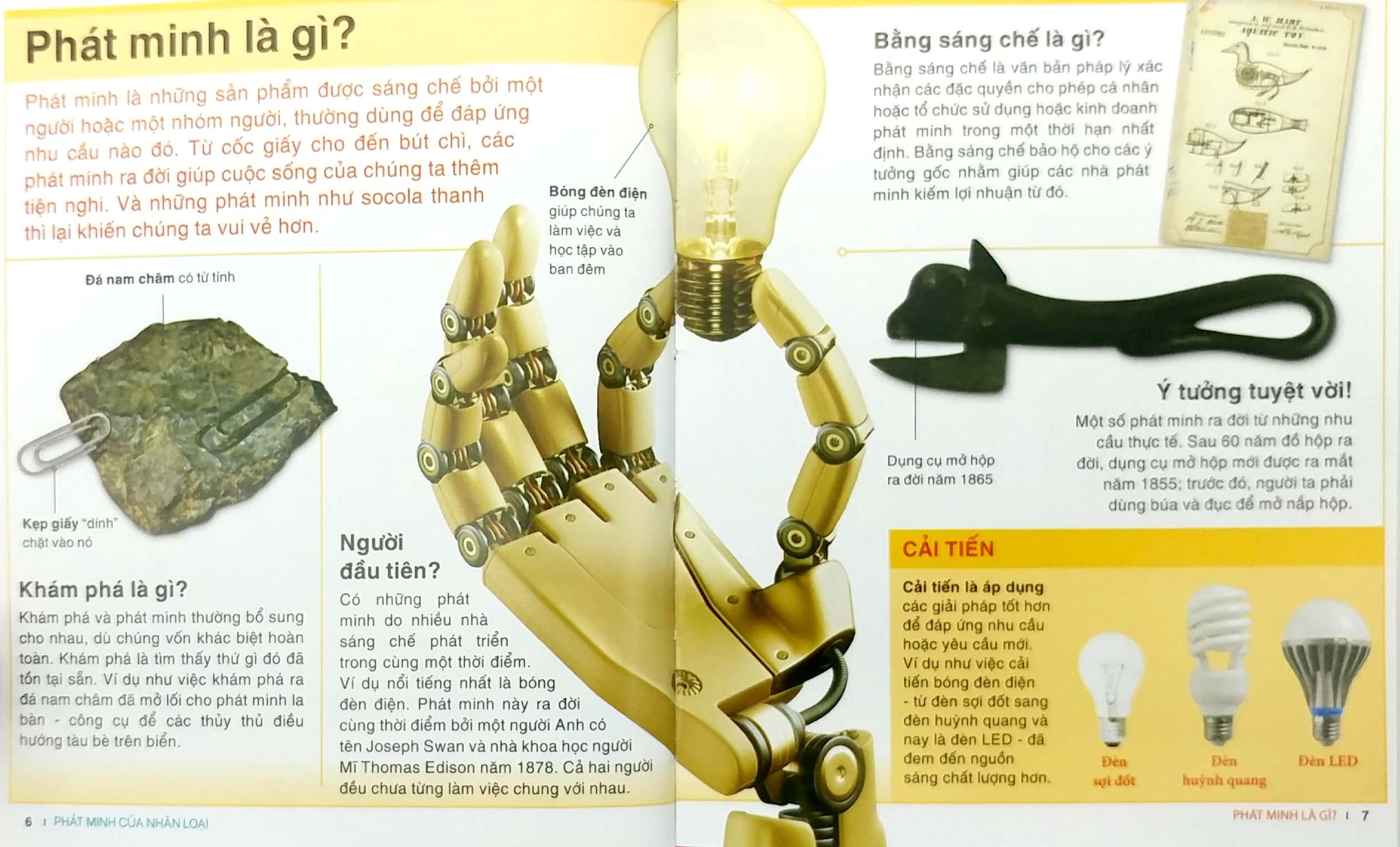 Tri Thức Trong Lòng Bàn Tay - Bách Khoa Thiếu Nhi - Phát Minh Của Nhân Loại - Bìa Cứng (Tái Bàn 2025)