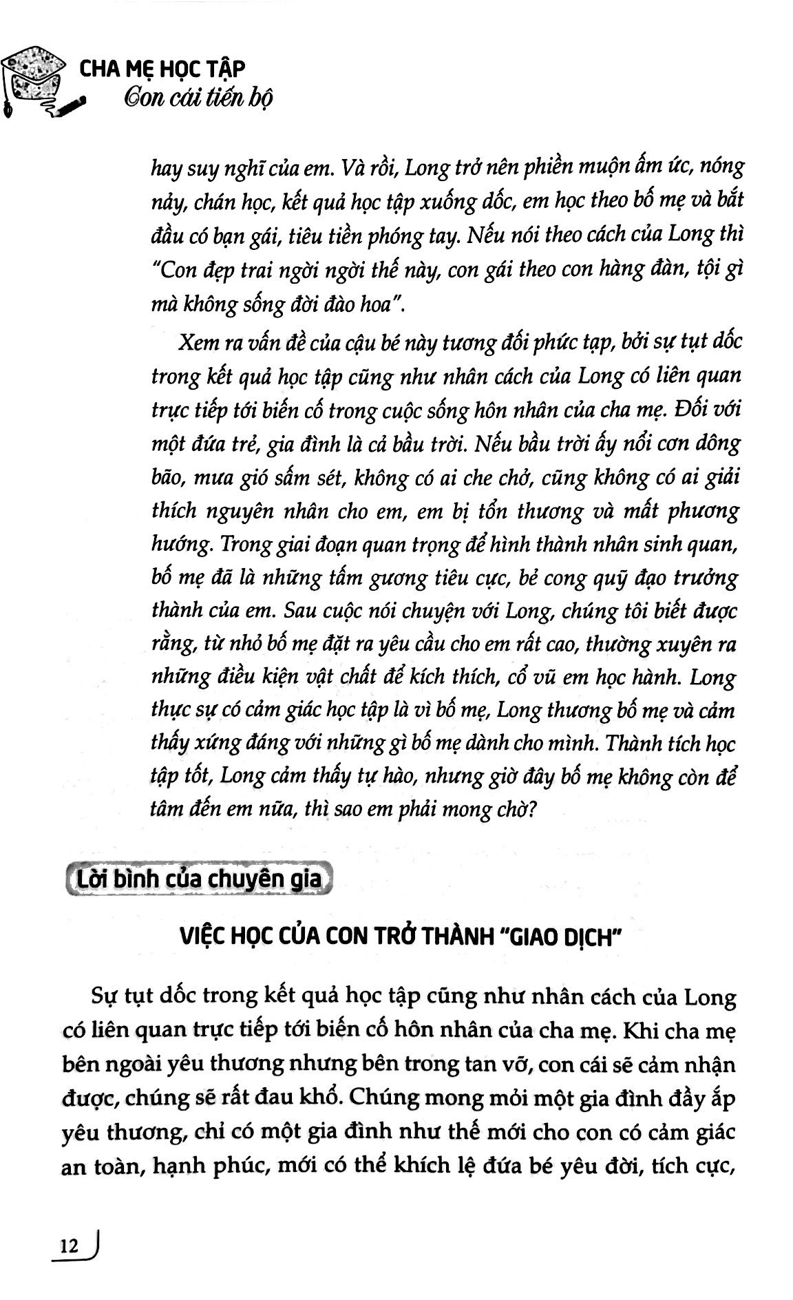 tri thức vàng cho cuộc sống - cha mẹ học tập, con cái tiến bộ