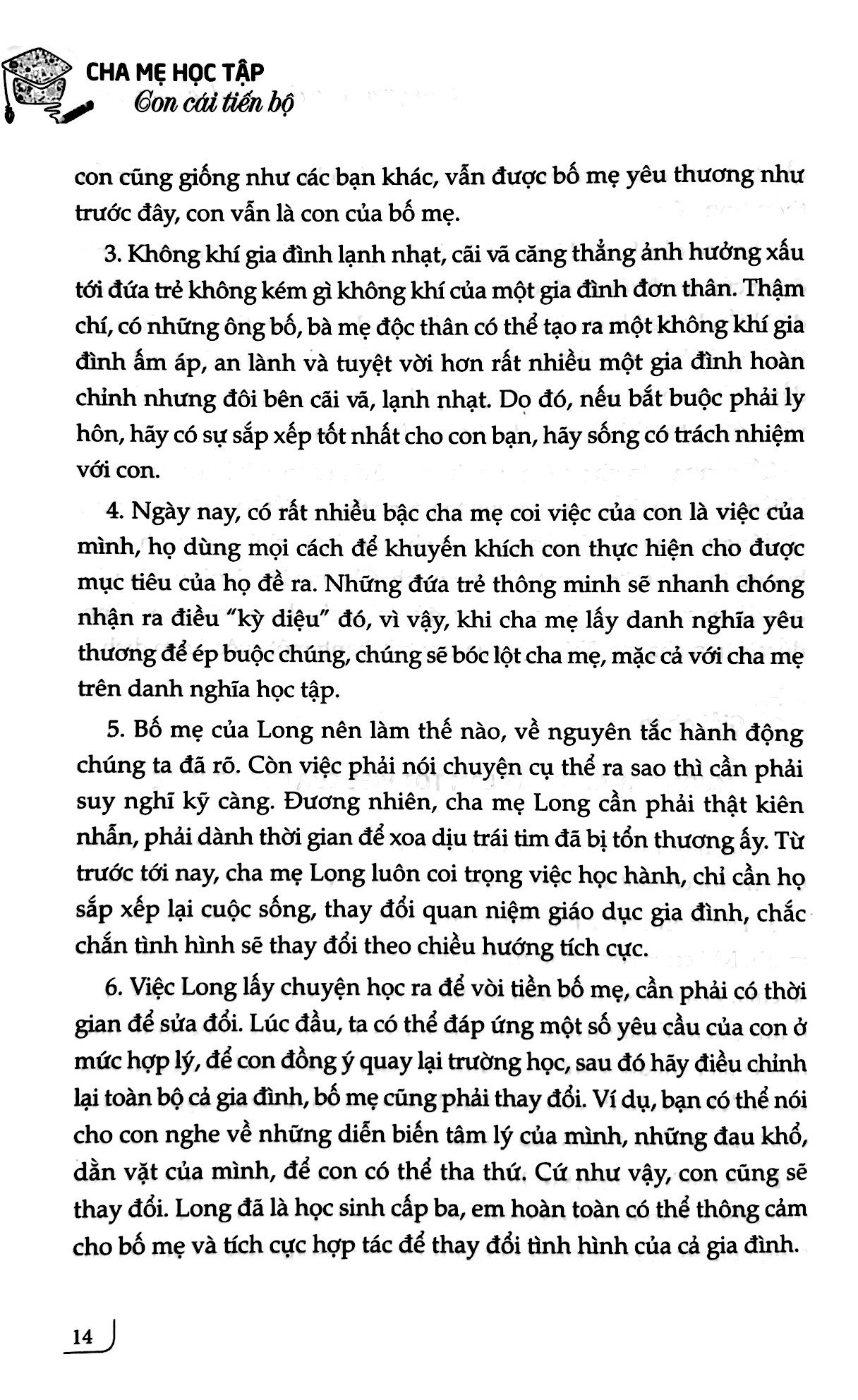 tri thức vàng cho cuộc sống - cha mẹ học tập, con cái tiến bộ