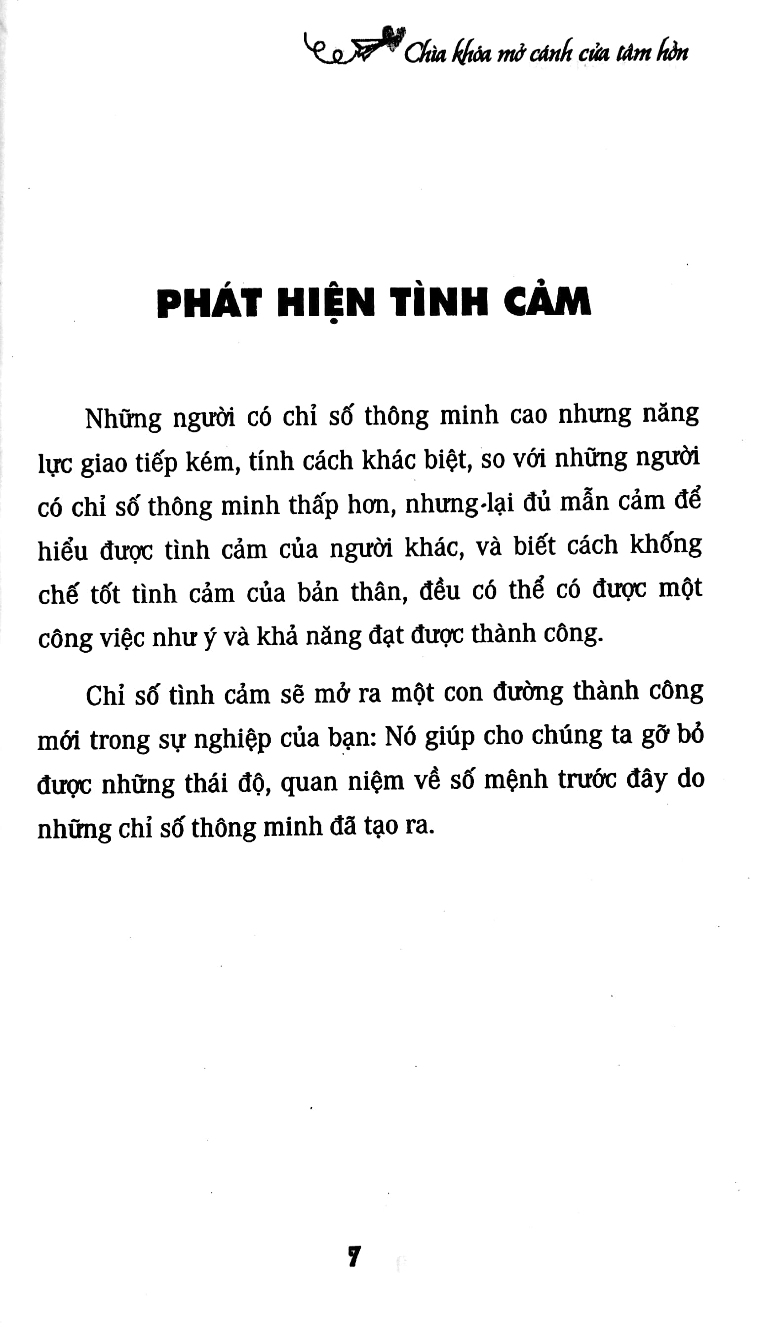 trí tuệ cảm xúc - chìa khóa mở cánh cửa tâm hồn