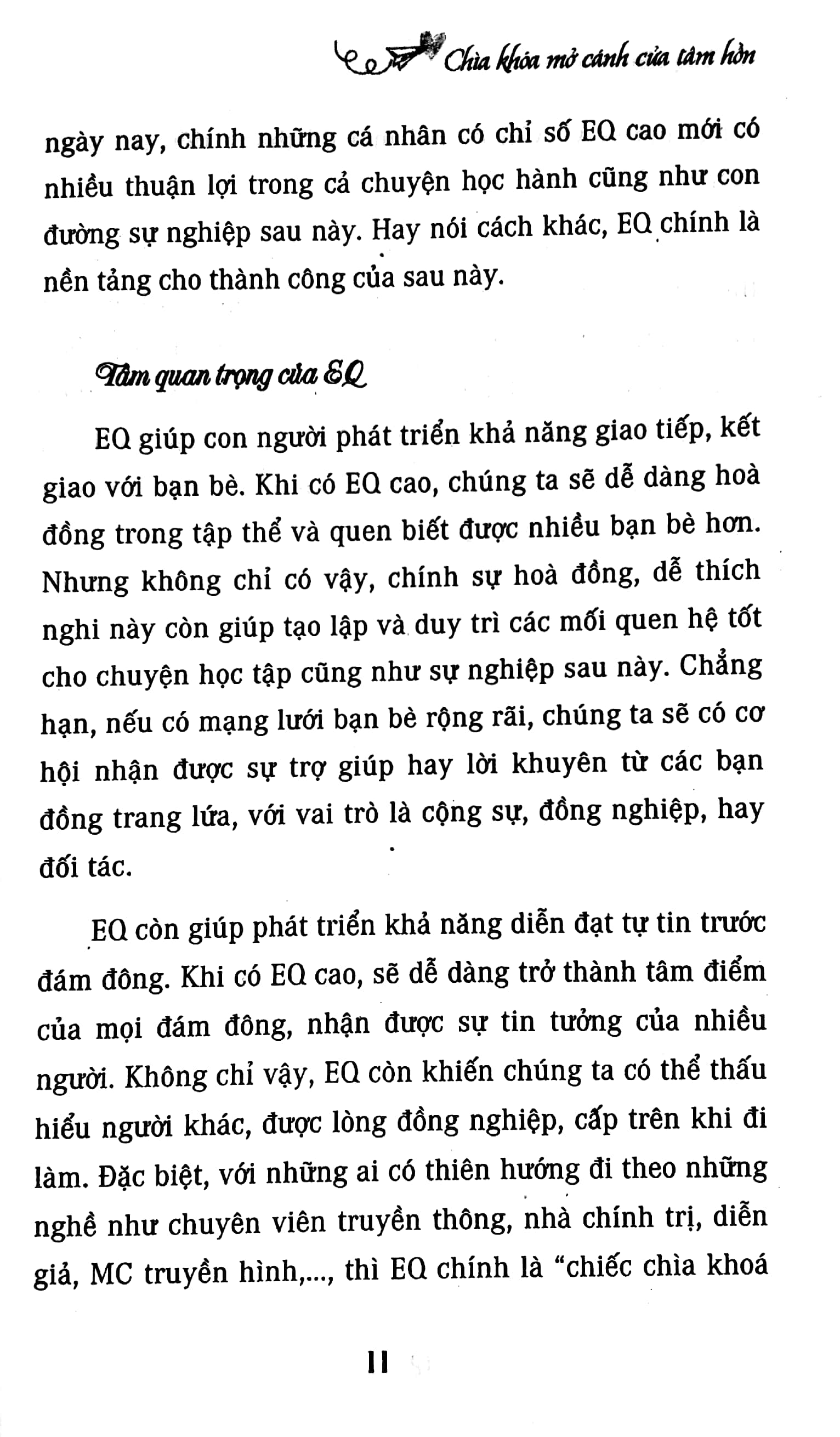 trí tuệ cảm xúc - chìa khóa mở cánh cửa tâm hồn