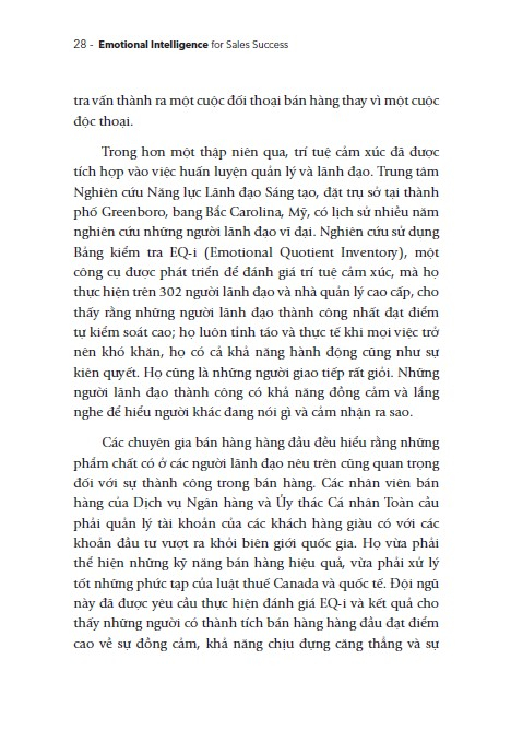 trí tuệ cảm xúc trong kinh doanh - bí quyết kết nối và thu phục khách hàng hiệu quả