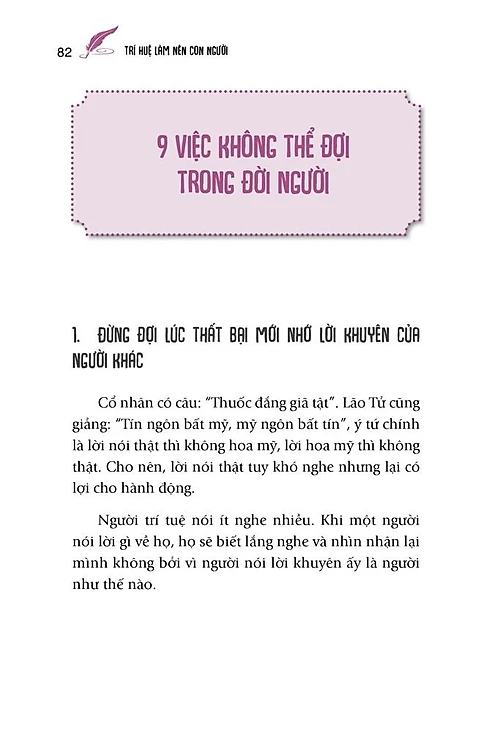 trí tuệ cổ xưa - cùng bạn trưởng thành - trí huệ làm nên con người