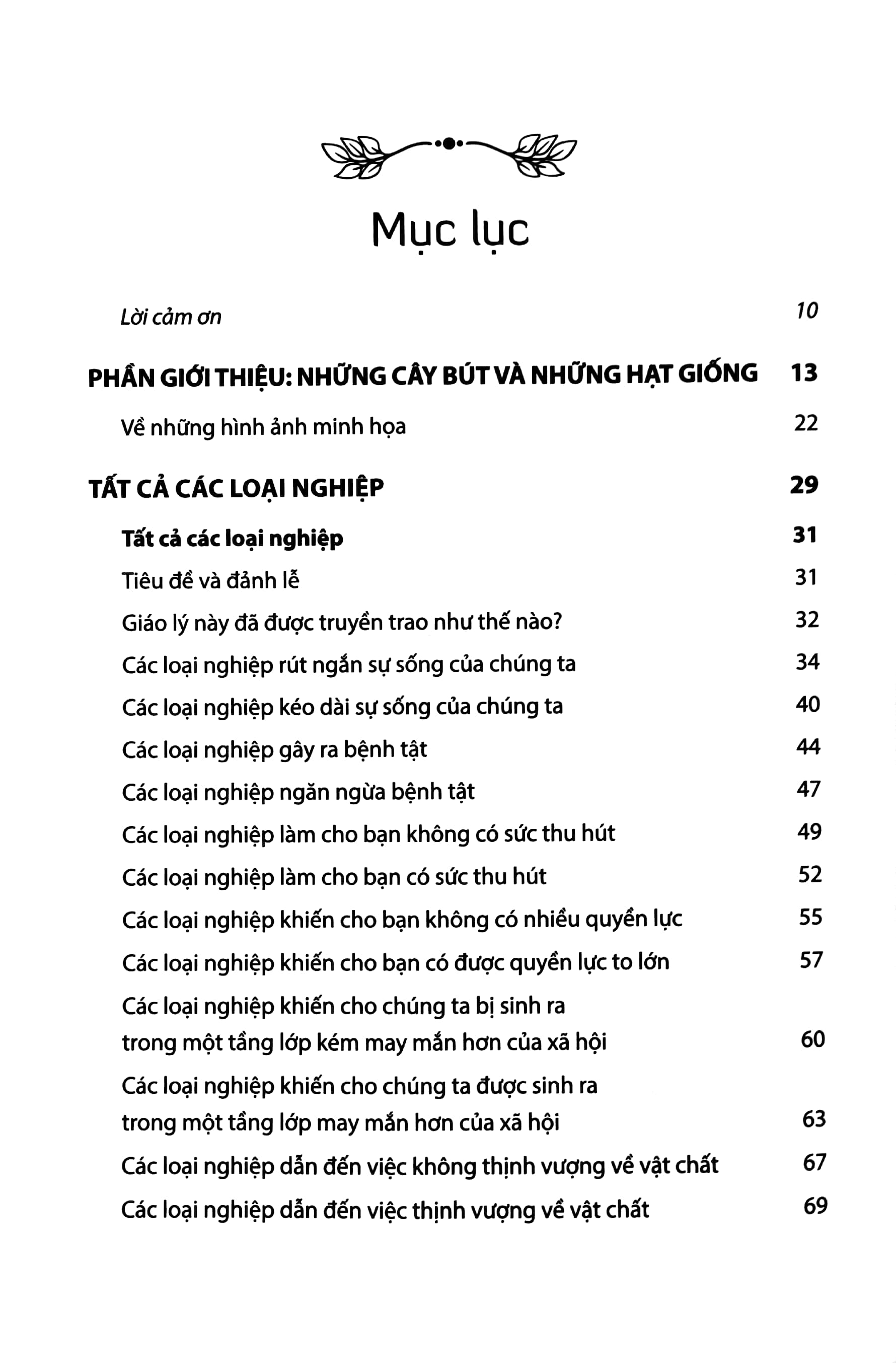 trí tuệ cổ xưa - tất cả các loại nghiệp