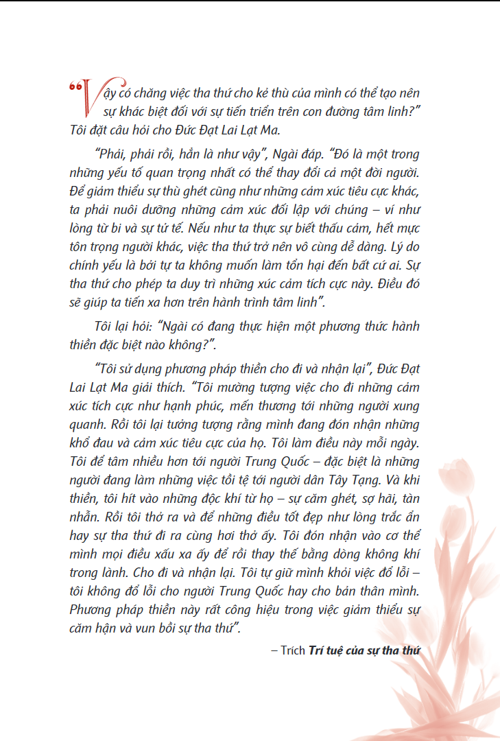 trí tuệ của sự tha thứ - the wisdom of forgiveness